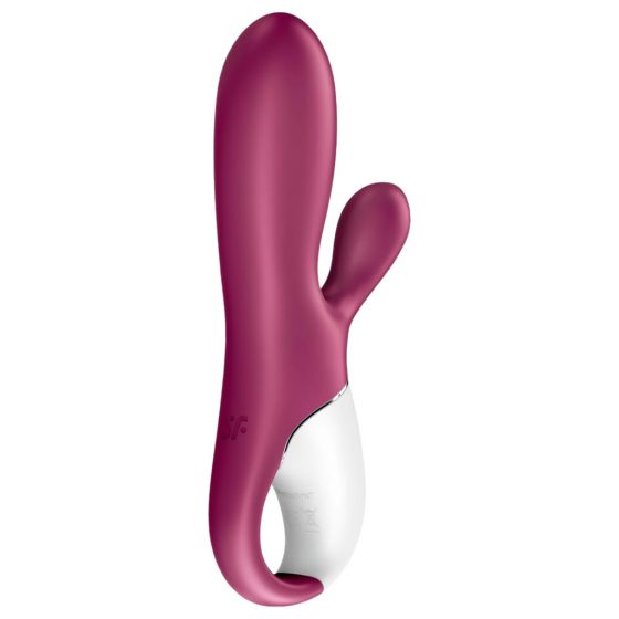 Satisfyer Hot Bunny - inteligentní, topný vibrátor s ramenem na klitoris (červený)