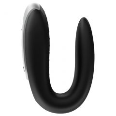   Satisfyer Double Fun - chytrý, vodotěsný, rádiový partnerský vibrátor (černý)