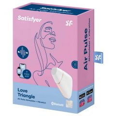   Satisfyer Love Triangle - chytrý bezdotykový stimulátor klitorisu (bílý)