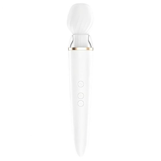 Satisfyer Double Wand-er - inteligentní, nabíjecí masážní vibrátor (bílý)