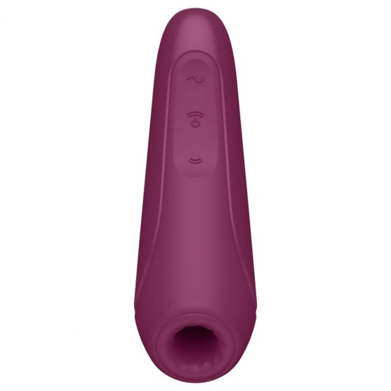 Satisfyer Curvy 1+ - nabíjecí, vodotěsný smart vibrátor na stimulaci klitorisu (červená růže)