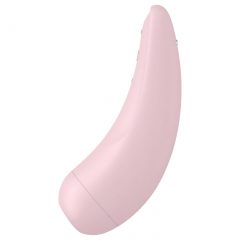   Satisfyer Curvy 2+ - chytrý vzduchový klitoriální stimulátor vibrátor (růžový)