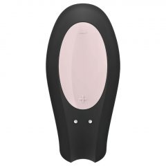   Satisfyer Double Joy - nabíjecí, vodotěsný, smart párový vibrátor (černý)