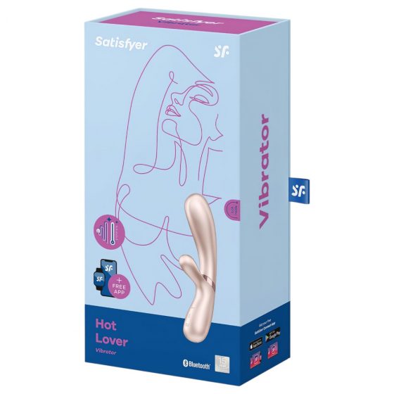 Satisfyer Hot Lover-inteligentný, nabíjecí,  nahřívaný vibrátor (stříbrný)