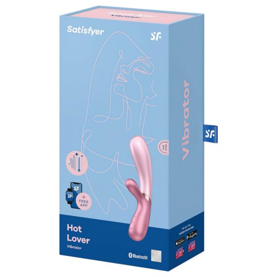 Satisfyer Hot Lover - inteligentní, nabíjecí, ohřívající vibrátor (růžový)