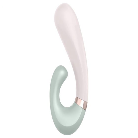 Satisfyer Heat Wave - inteligentní, pákový vibrátor s ohřevem (máta)