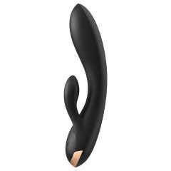   Satisfyer Double Flex - inteligentní vibrátor s dvojitým zajíčkem (černý)