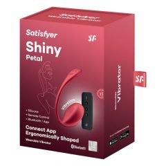   Satisfyer Shiny Petal - rádiové vibrační vajíčko (červené)