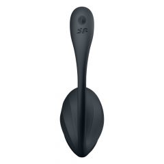   Satisfyer Ribbed Petal - rádiové vibrační vajíčko (černé)