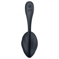   Satisfyer Ribbed Petal - vibrační vajíčko s dálkovým ovládáním (černé)