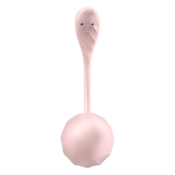 Satisfyer Ribbed Petal - rádiové vibrační vajíčko (růžové)