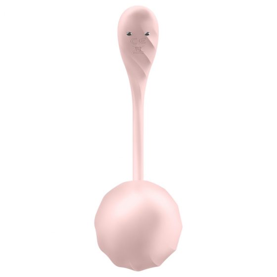 Satisfyer Ribbed Petal - rádiové vibrační vajíčko (růžové)