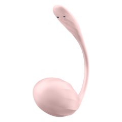   Satisfyer Ribbed Petal - rádiové vibrační vajíčko (růžové)