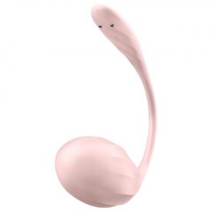   Satisfyer Ribbed Petal - rádiové vibrační vajíčko (růžové)