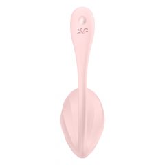   Satisfyer Ribbed Petal - rádiové vibrační vajíčko (růžové)