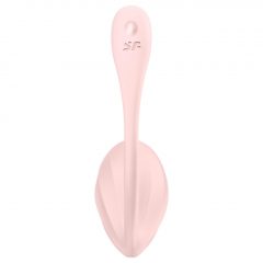   Satisfyer Ribbed Petal - rádiové vibrační vajíčko (růžové)