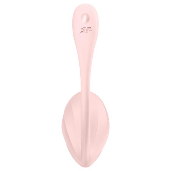 Satisfyer Ribbed Petal - rádiové vibrační vajíčko (růžové)