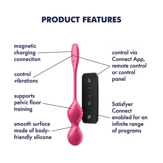 Satisfyer Love Birds 2 - inteligentní vibrační gekončíci (růžová)