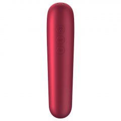   Satisfyer Dual Love - nabíjecí, vodotěsný smart vibrátor na klitoris a vagínu (červený)