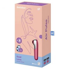   Satisfyer Dual Love - chytrý vaginální a klitorální vibrátor (červený)