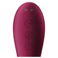   Satisfyer Dual Crush - nabíjecí vaginální a klitorisový vibrátor (červený)