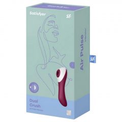   Satisfyer Dual Crush - nabíjecí vaginální a klitorisový vibrátor (červený)