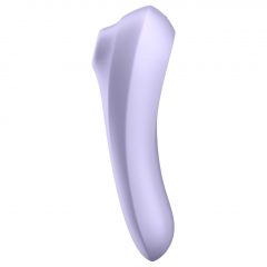   Satisfyer Dual Pleasure - nabíjecí, vodotěsný smart vibrátor na klitoris a vagínu (fialový)