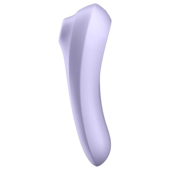 Satisfyer Dual Pleasure - nabíjecí, vodotěsný smart vibrátor na klitoris a vagínu (fialový)