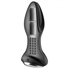   Satisfyer Rotator Plug 2 - nabíjecí, rotující korálkový anální vibrátor (černý)