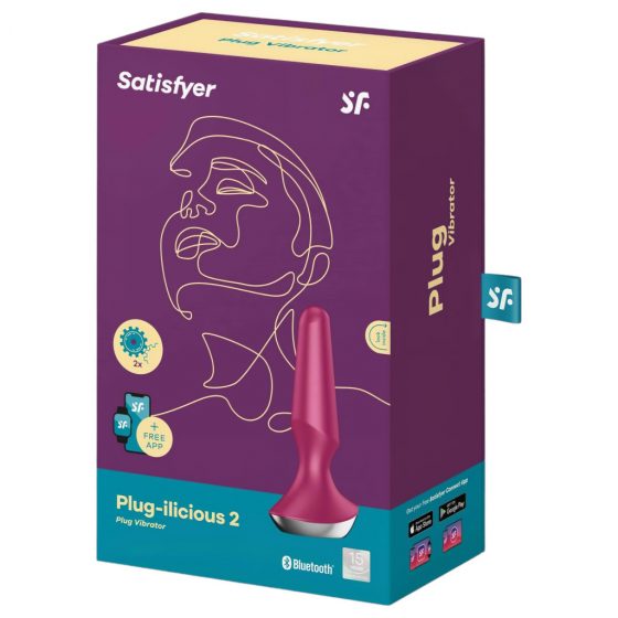 Satisfyer Plug-ilicious 2 - inteligentní anální vibrátor (červený)