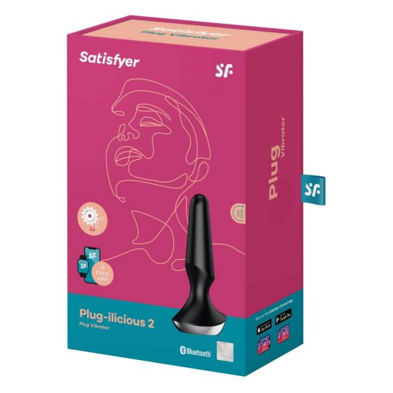 Satisfyer Plug-ilicious 2 - inteligentní anální vibrátor (černý)