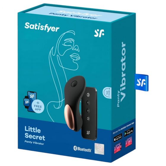 Satisfyer Little Secret - nabíjecí, vodotěsný smart vibrátor na klitoris (černý)