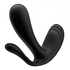   Satisfyer Top Secret Plus - nabíjecí, inteligentní 3 kolíkový vibrátor (černý)