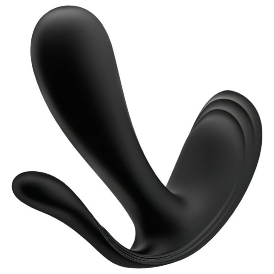 Satisfyer Top Secret Plus - nabíjecí, inteligentní 3 kolíkový vibrátor (černý)