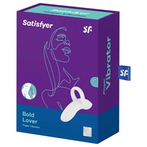 Satisfyer Bold Lover - nabíjecí prstový vibrátor (bílý)