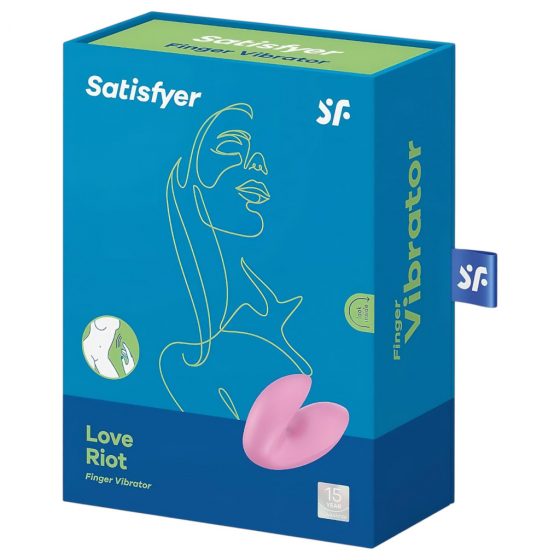 Satisfyer Love Riot - akumulátorový, voděodolný vibrační prstenec na prst (růžový)