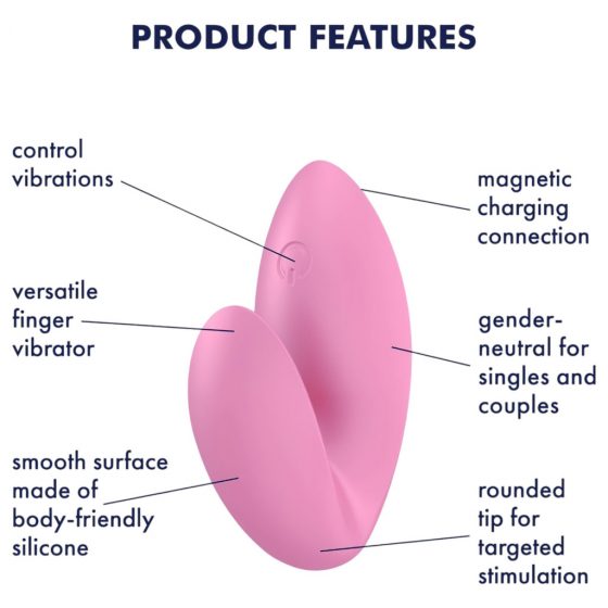 Satisfyer Love Riot - akumulátorový, voděodolný vibrační prstenec na prst (růžový)