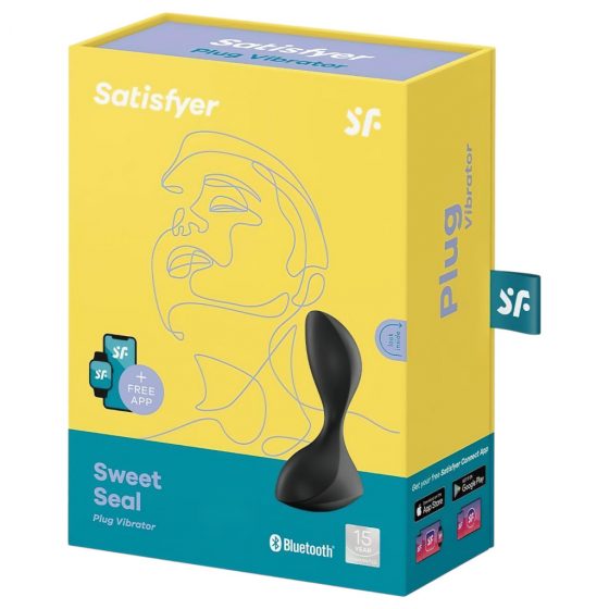 Satisfyer Sweet Seal - chytrý dobíjecí anální vibrátor (černý)