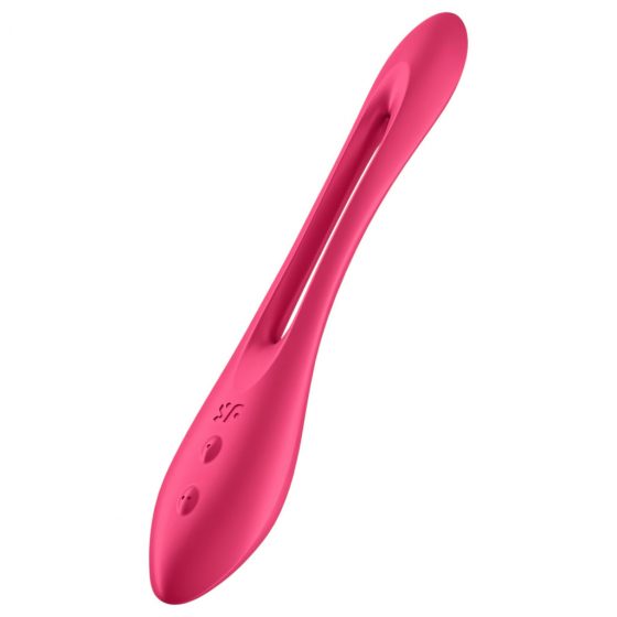 Satisfyer Elastic Joy - nabíjecí, flexibilní párový vibrátor (červený)