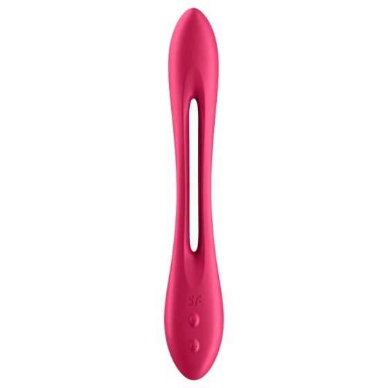 Satisfyer Elastic Joy - nabíjecí, flexibilní párový vibrátor (červený)