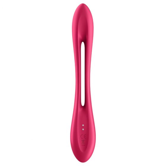 Satisfyer Elastic Joy - nabíjecí, flexibilní párový vibrátor (červený)