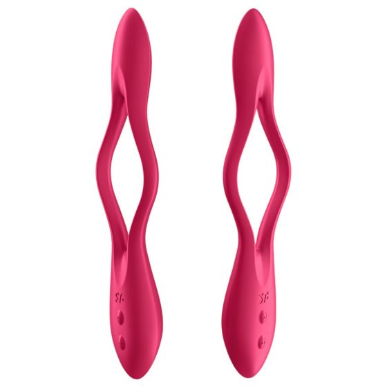 Satisfyer Elastic Joy - nabíjecí, flexibilní párový vibrátor (červený)