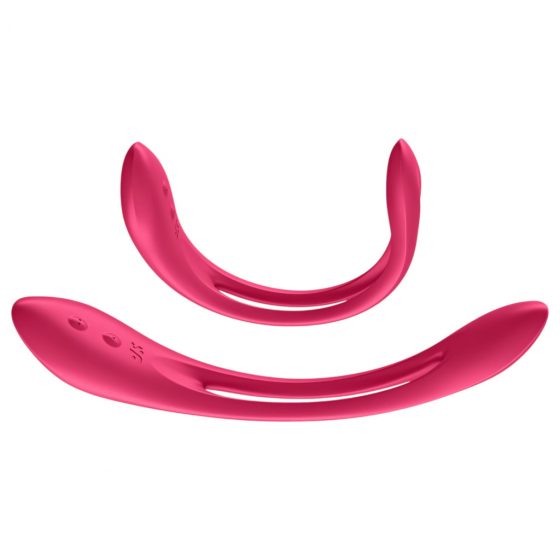 Satisfyer Elastic Joy - nabíjecí, flexibilní párový vibrátor (červený)