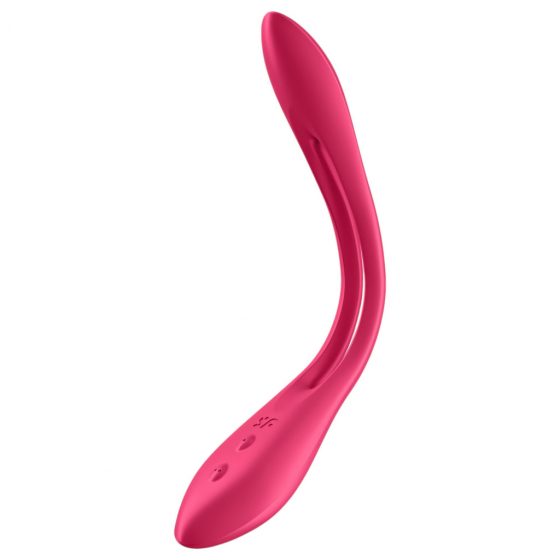 Satisfyer Elastic Joy - nabíjecí, flexibilní párový vibrátor (červený)