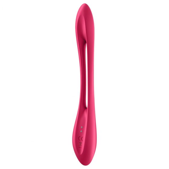 Satisfyer Elastic Joy - nabíjecí, flexibilní párový vibrátor (červený)