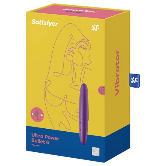 Satisfyer Ultra Power Bullet 6 - nabíjecí, vodotěsný vibrátor (fialový)