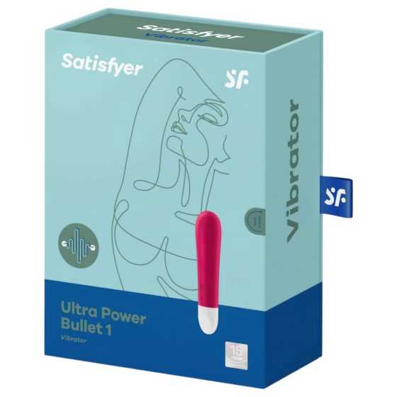 Satisfyer Ultra Power Bullet 1 - nabíjecí, vodotěsný vibrátor (červený)