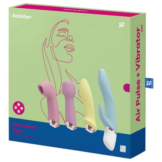 Satisfyer Marvelous Four - sada nabíjecích vibrátorů (4dílná)