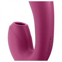   Satisfyer Sunray - nabíjecí vibrátor 2in1 se vzduchovou vlnou ((červený))