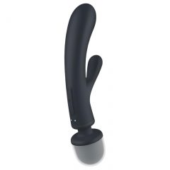   Satisfyer Triple Lover - G-bod a masážní vibrátor (stříbrný)